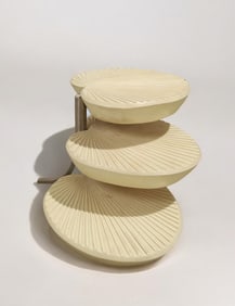 Gabriela Crespi Style Palm Swivel Table