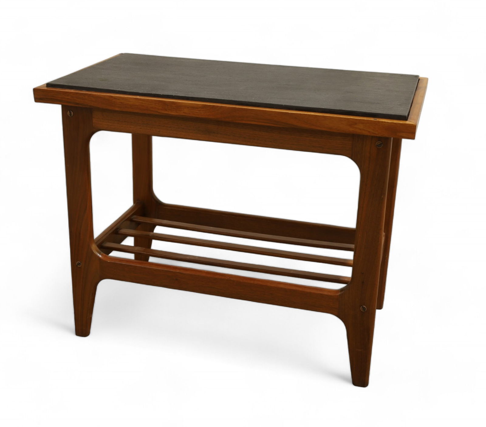 Danish Slate Top End Table (1 of 9)