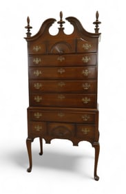 Kindel Mahogany Chippendale Highboy