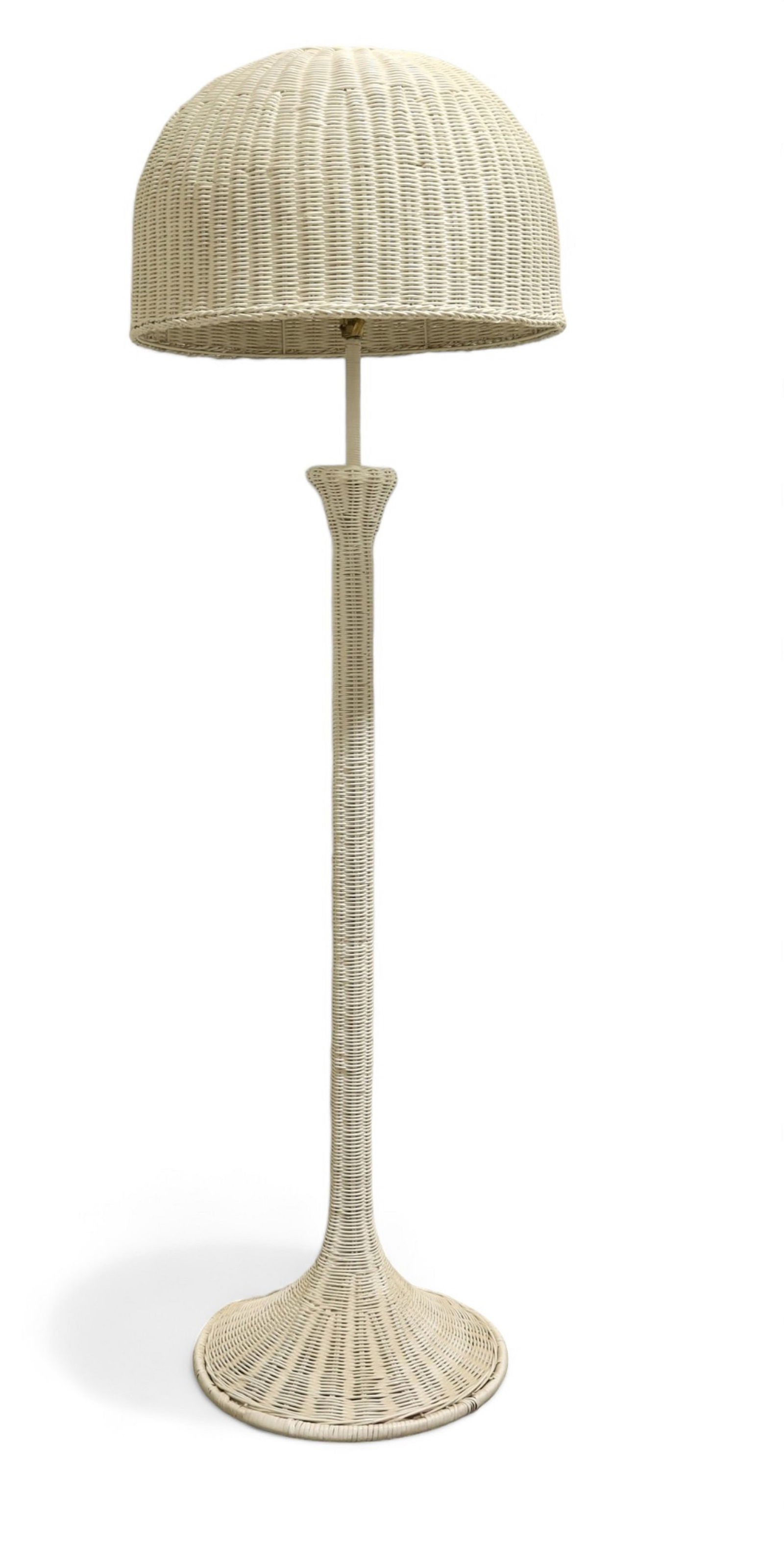 Wicker Tulip  Floor Lamp (1 of 4)
