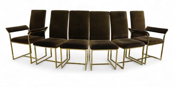 Milo Baughmann Style Dining Chairs - 6