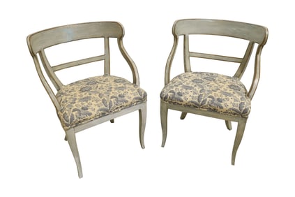 Mid Century Modern Arm Chairs - Pair