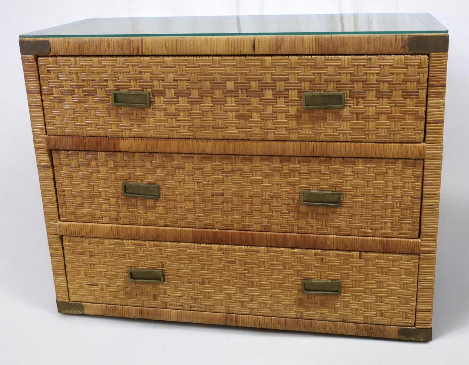 Campaign Style Wicker Chest (1 of 6)