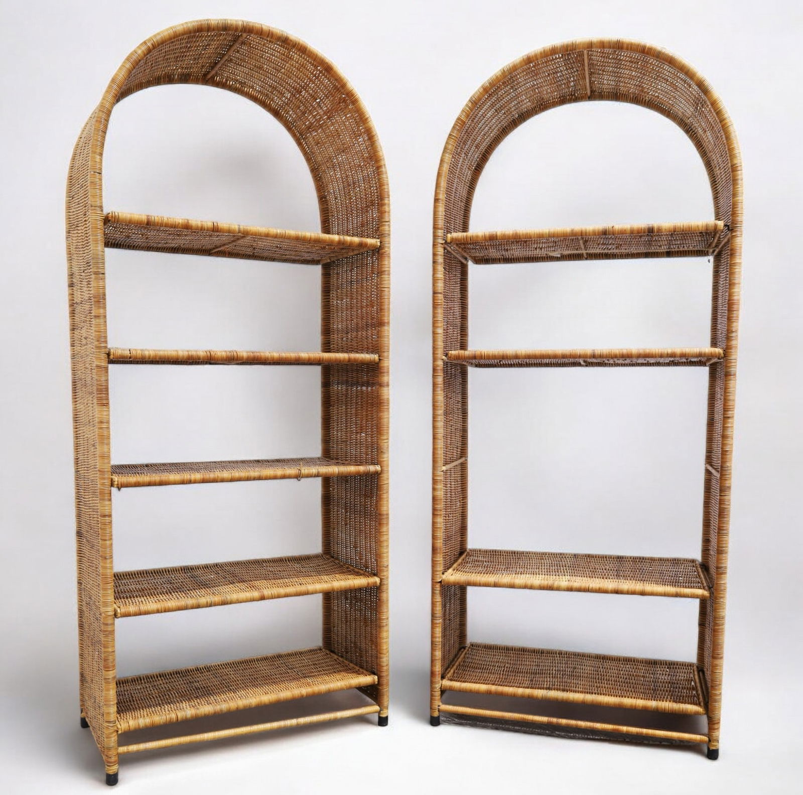 Wicker Dome Top  Etageres - Pair (1 of 6)
