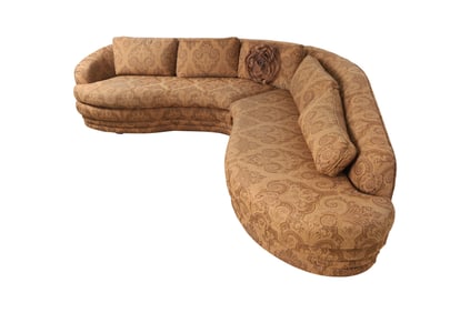 Vintage 2 Part Serpentine Sofa