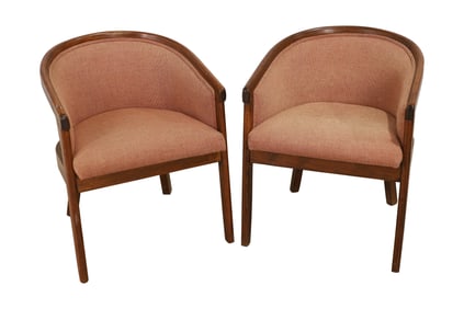 Mid Century Club Chairs - Pair