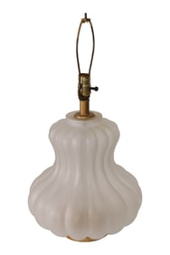 Sculpted Glass Ball Table Lamp