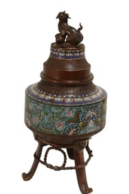 Champleve Incense Burner