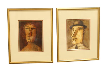 Felix Sherman Portraits - Pair