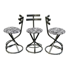 Memphis Style Counter Height Bar Stools - 3