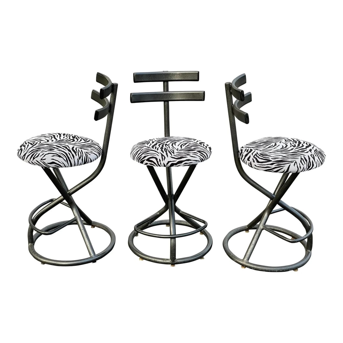 Memphis Style Counter Height Bar Stools - 3 (1 of 5)