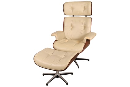 Eames Style Chair & Ottoman