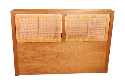 George Tanier - Teak & Cane Headboard
