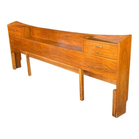 Mid Century Walnut King or Queen Headboard