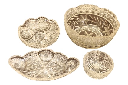 Cut Glass - 4 Pieces
