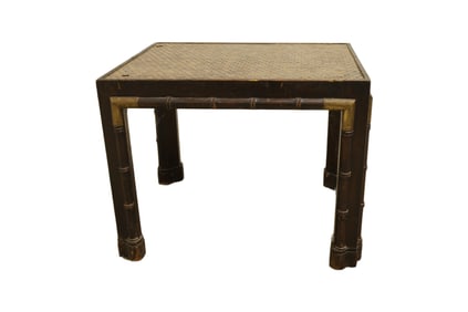English Bamboo & Tile Table
