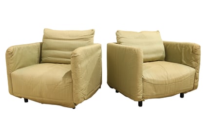 B & B Italia Cube Chairs - Pair