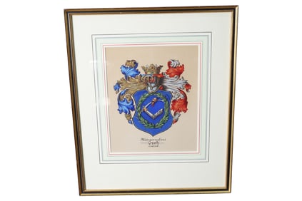 Framed European Coat of Arms