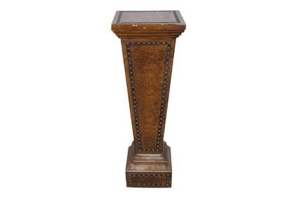 Faux Leather Repro Pedestal