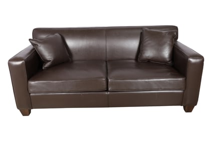 Mid Century Style Leather Sofa