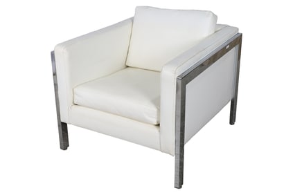 Milo Baughman Style Floating Cube Chair