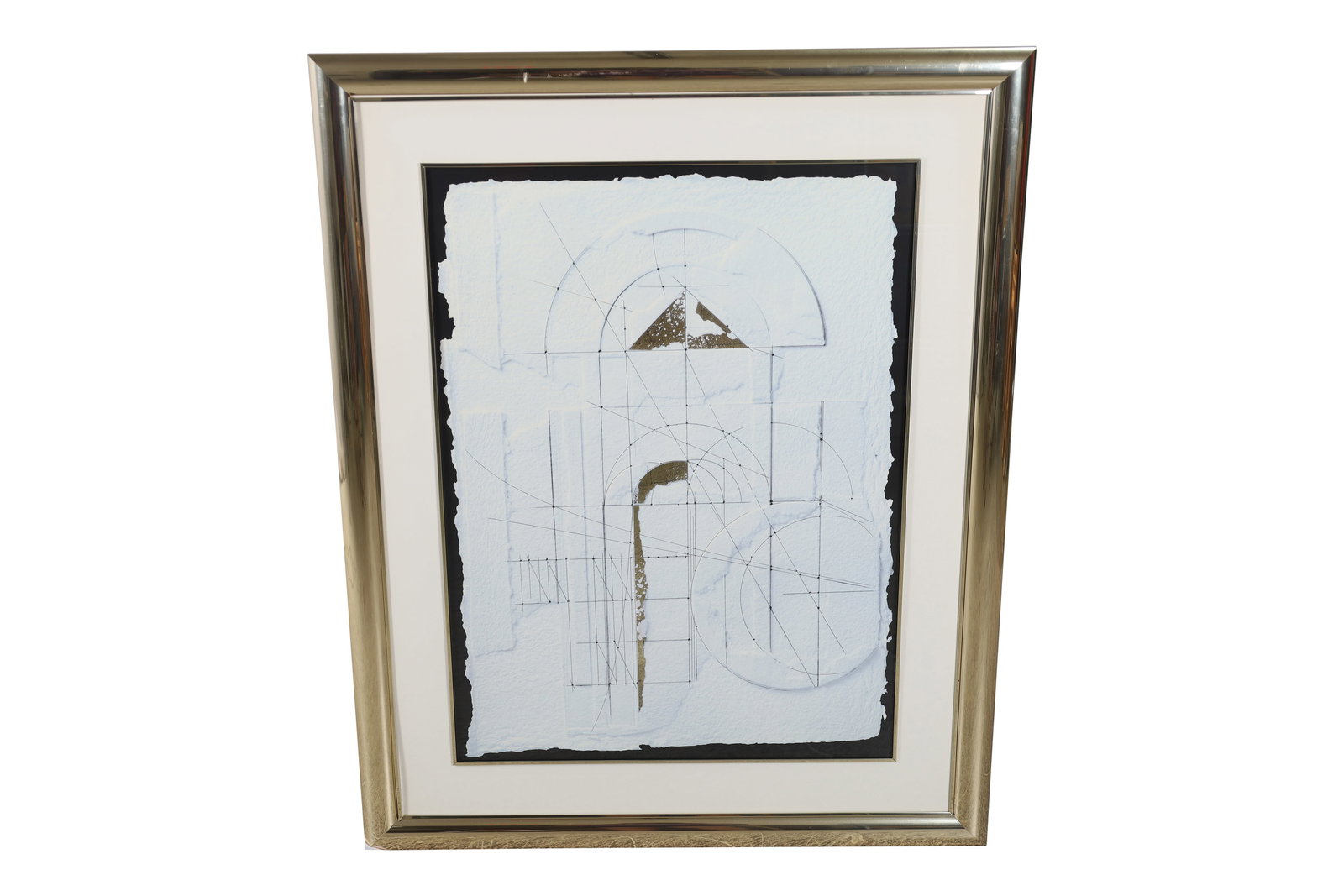 Brass Framed Abstract Art (1 of 4)