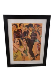 Lester Johnson - Street Scene Lithograph