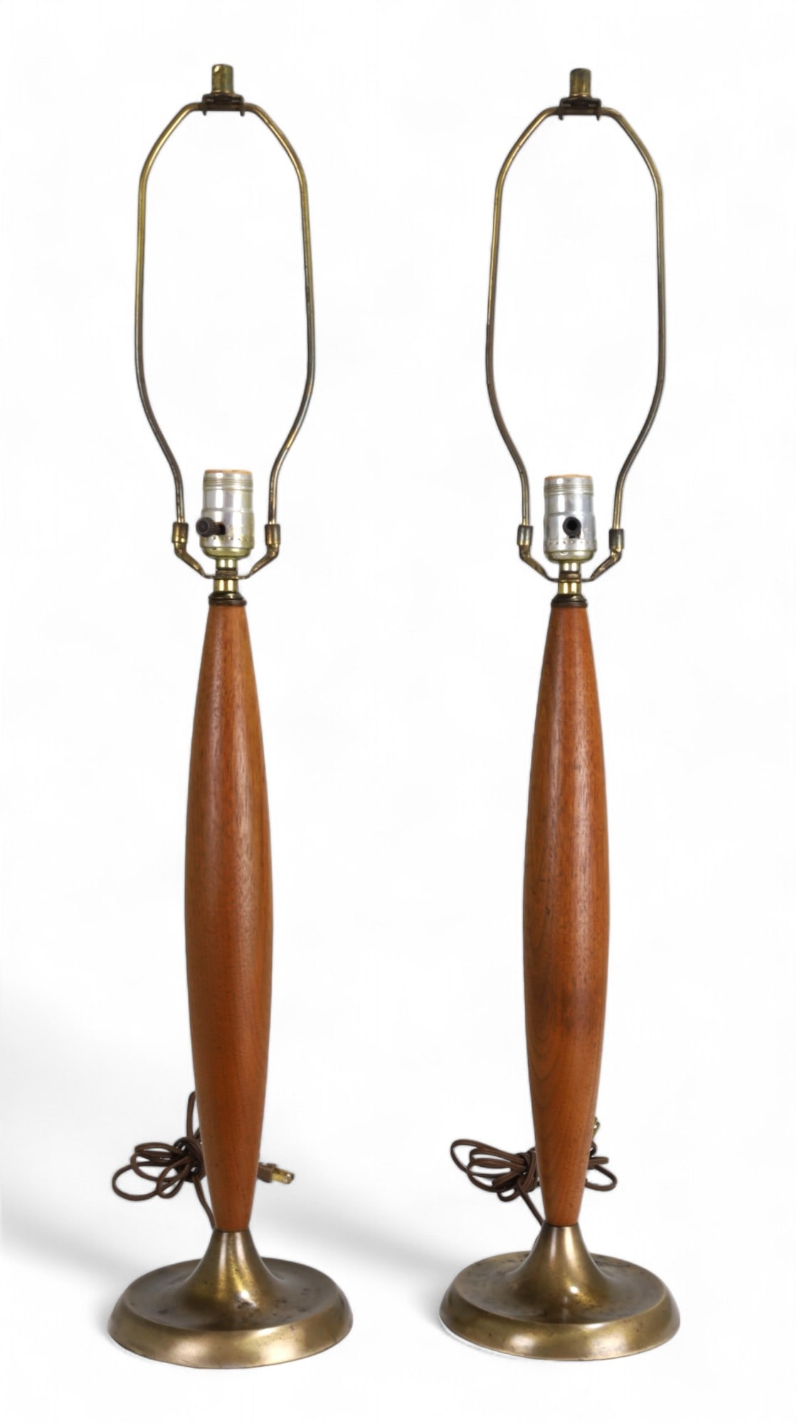 Teak Table Lamps - Pair (1 of 6)