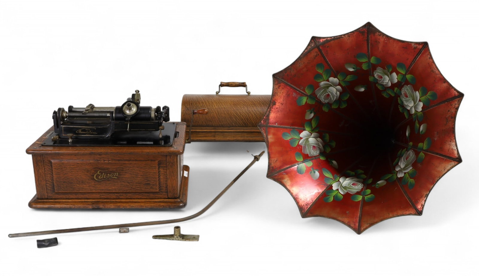 Edison Phonograph with Morning Glory Horn (1 of 10)