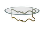 Sculpted Brass Coffee Table