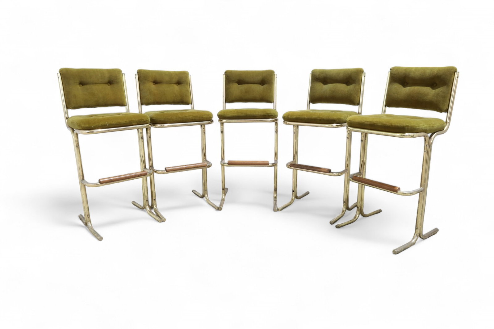 Brass Finish Bar Stools - 5 (1 of 11)