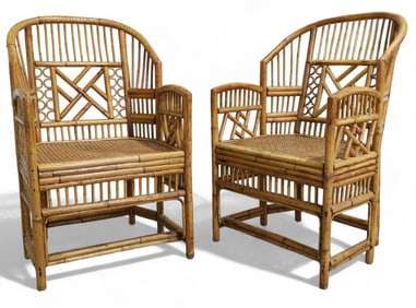 Bighton Pavilion Arm Chairs - Pair