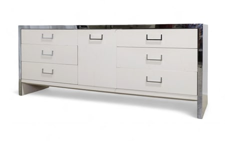 Dimension by West Michigan Furniture Co. Chrome & Lacquer Dresser