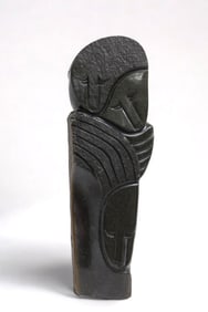 Zimbabwe Springstone Sculpture by Artist Fred