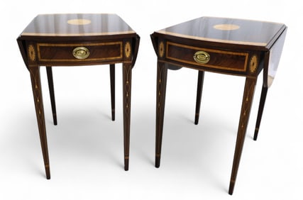 L&JG Stickley Pembroke Tables - Pair