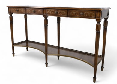Theodore Alexander Decorated Console Table