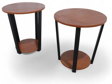 Alligator Metal Framed Tables - Pair