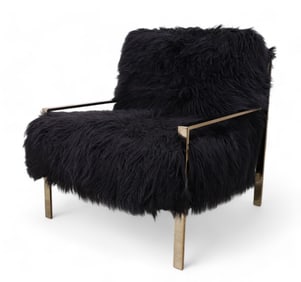 Jonathan Louis Mansfield  Faux Fur Chair