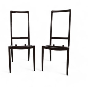 Signed Vladimir Kagan Chair Frames - Pair
