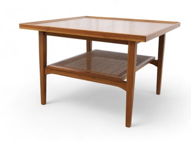 Kipp Stewart Table with Cane Shelf