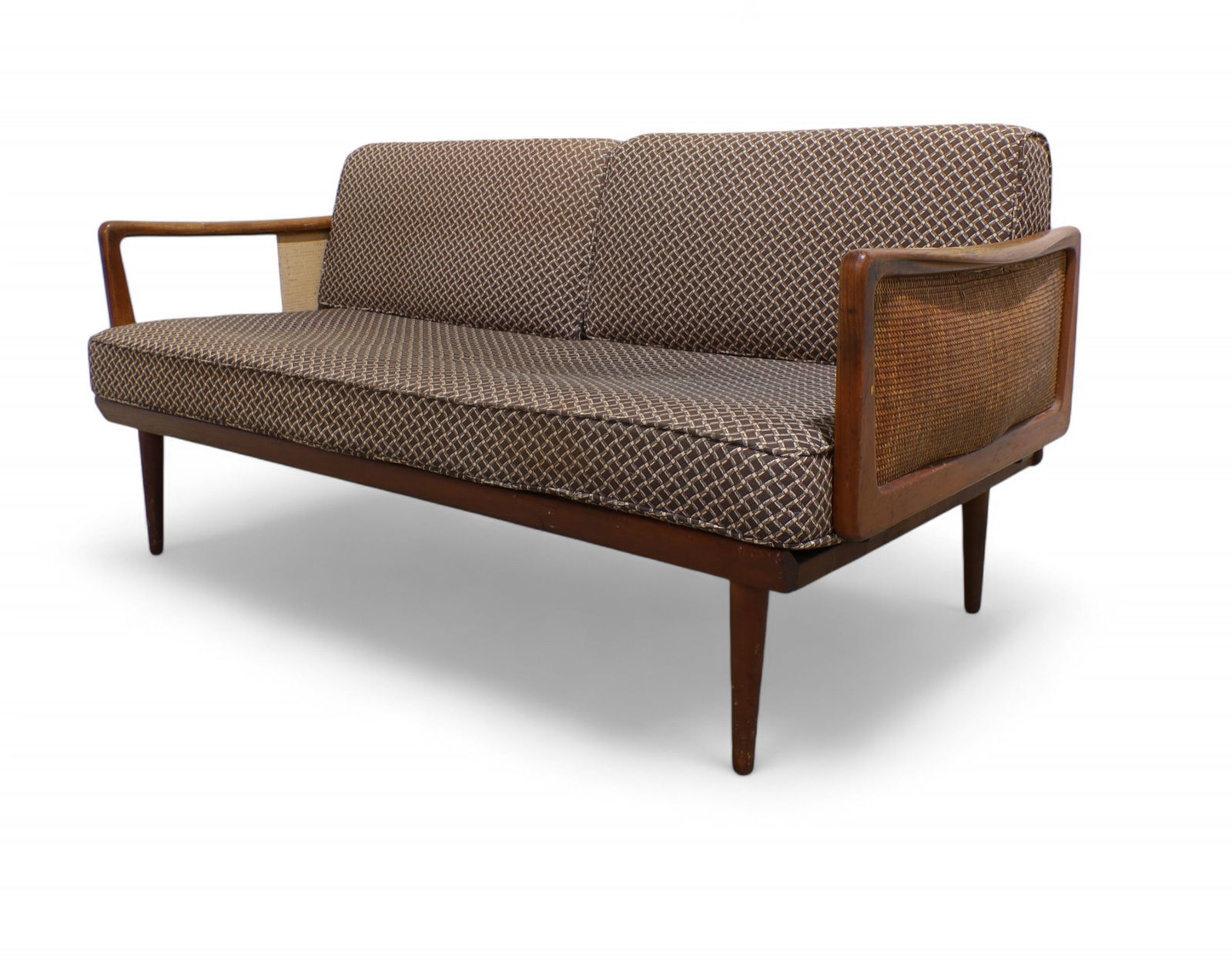 John Stuart Cane Side Daybed: A John Stuart daybed with cane sides Dimensions:30x65x32 Seat Height:17.5