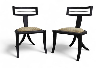 Klismos Style Chairs - Pair