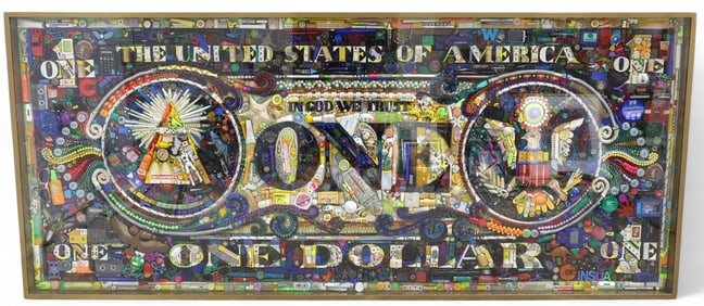 Elisa Insua One Dollar Bill Mixed Media