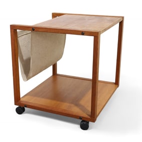 Danish Teak Magazine Side Table