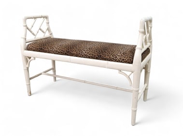 Faux Bamboo Bench