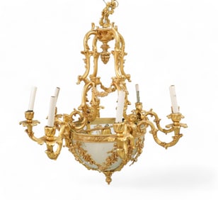 French Style Bronze Chandelier