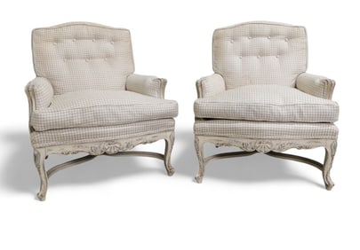 French Club Chairs - Pair