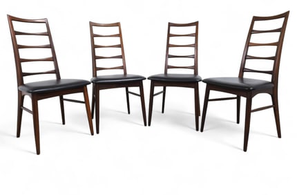 Koefoed Hornslet Rosewood Dining Chairs - 4