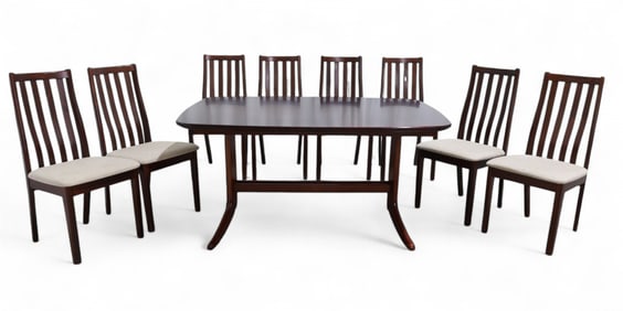 Danish Dining Table & 8 Chairs