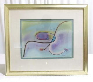 Signed Elizabeth Godycki Framed Pastel